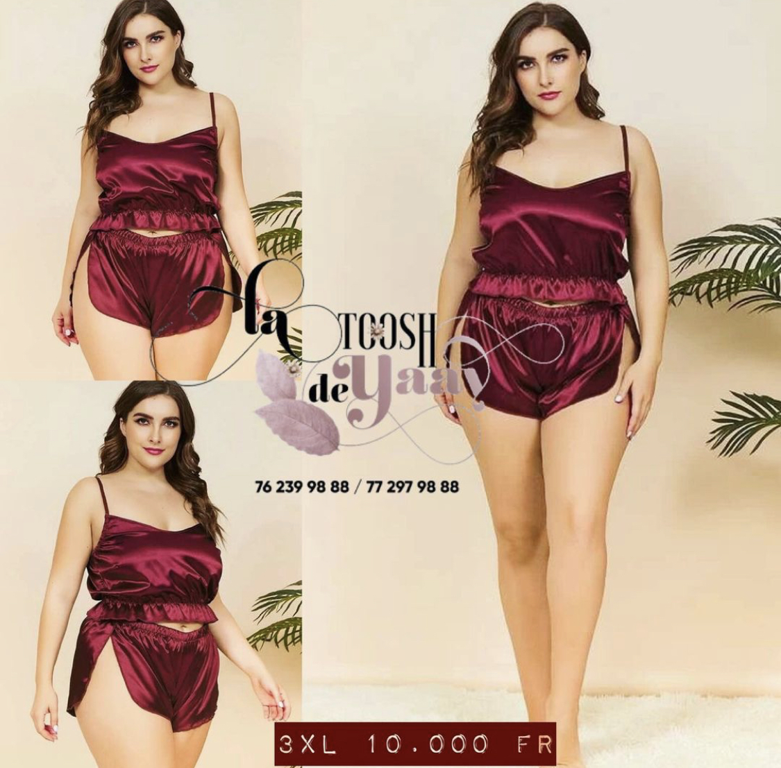 Nuisette femme 2 pieces sales